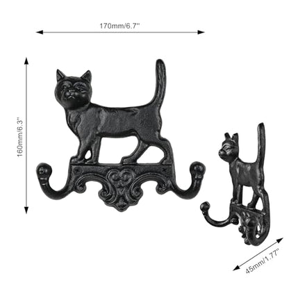 Cast Iron Vintage Dog Wall Hooks