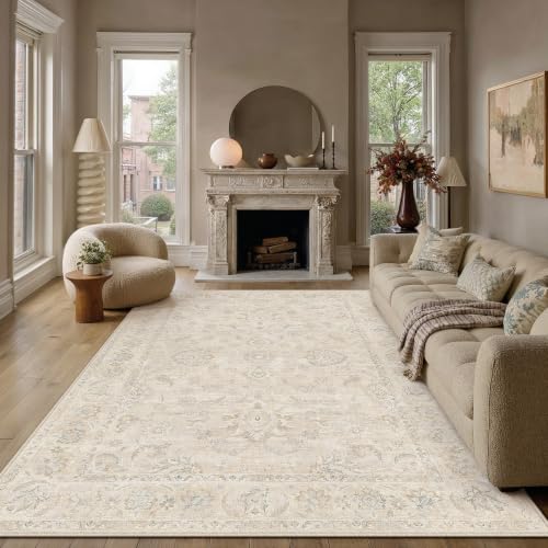 10x12 Light Cream Neutral Area Rug (Cream / 10' x 12' (Rectangular))