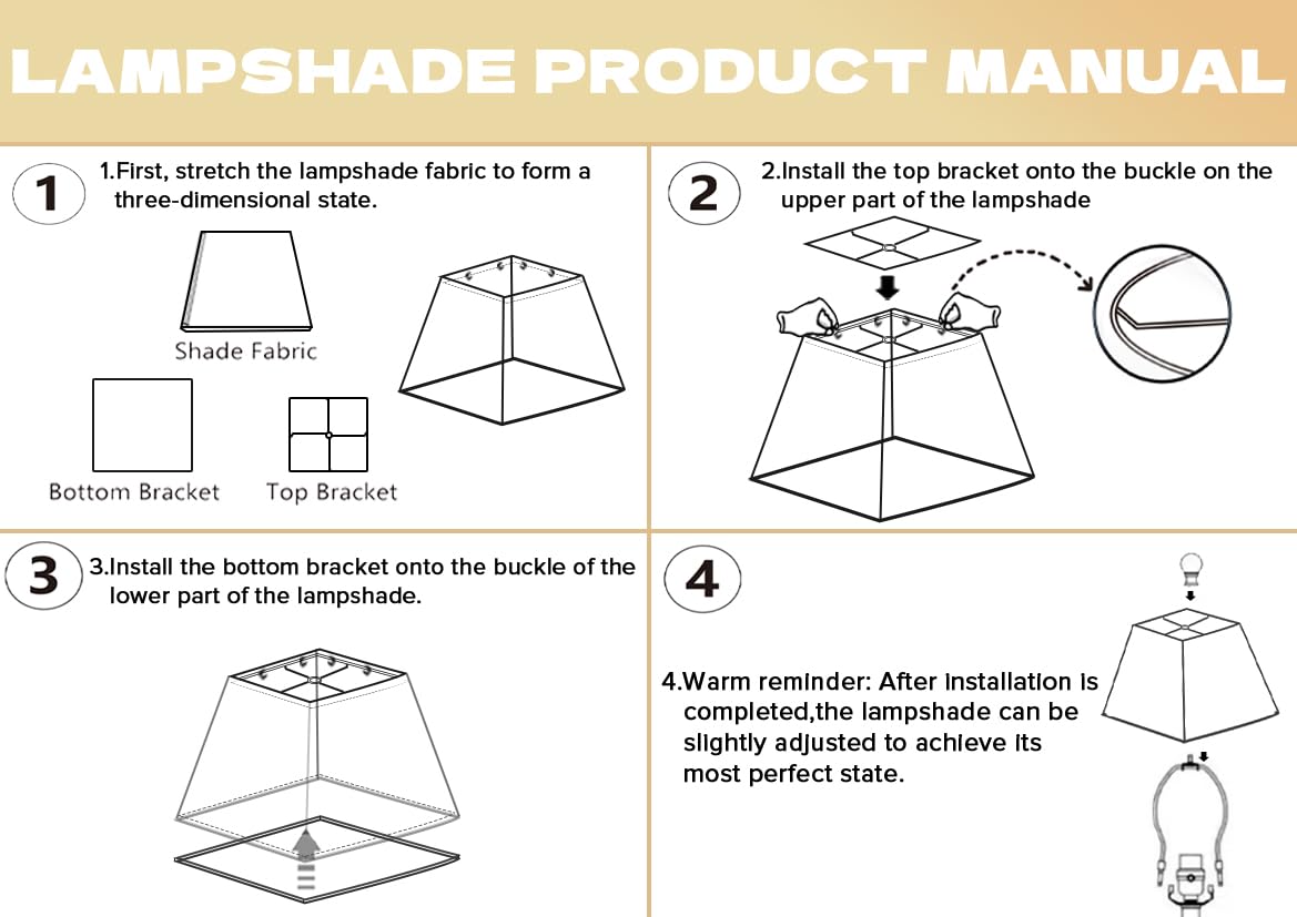 Beige Lamp Shades Set of 2 6" x 13" x 10" Bell Lampshade (Beige / 6*13*10in)