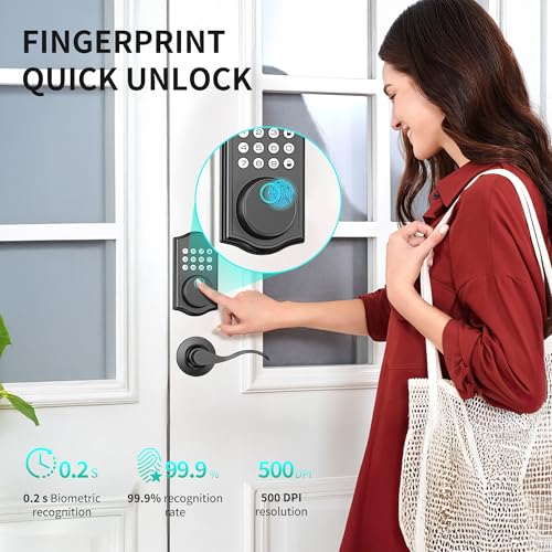 Keyless Entry Door Lock with Handle