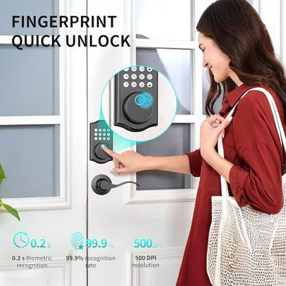 Keyless Entry Door Lock with Handle