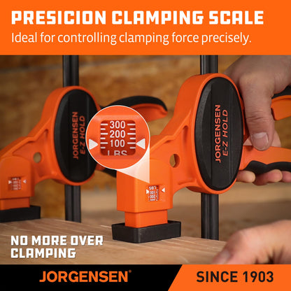 E-Z Hold 2-Pack 18" 300LBS Load Indicator Woodworking Bar Clamps (18 inch)