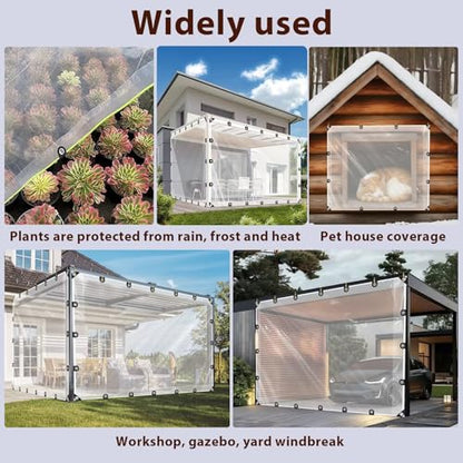 Clear Tarp 10'x12' 8MIL (10 x 12 FT)