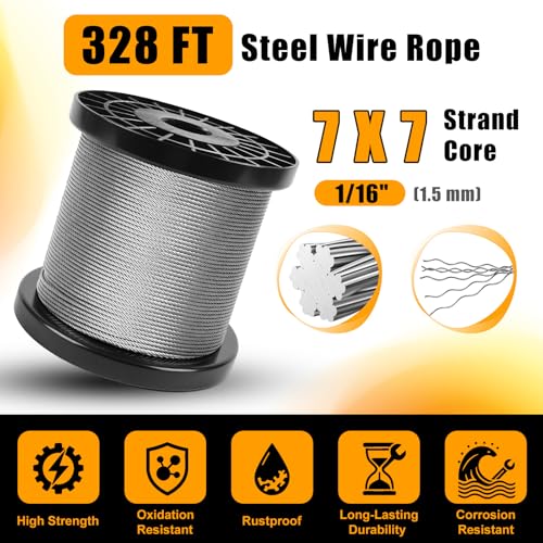 328FT Wire Rope Crimping Tool Kit