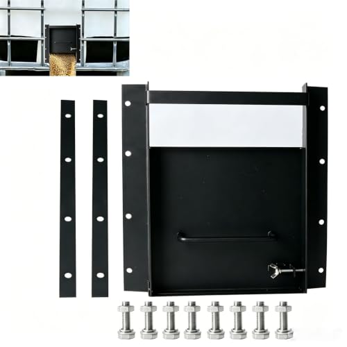 9"x9" Heavy‑Duty Manual Sliding Grain Gate Kit