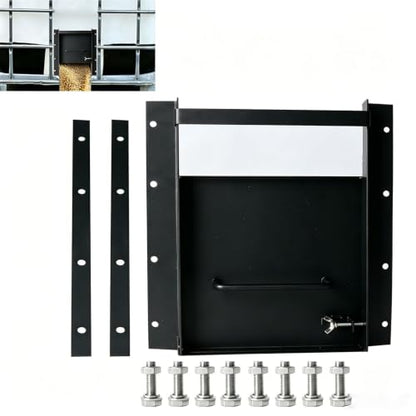 9"x9" Heavy‑Duty Manual Sliding Grain Gate Kit