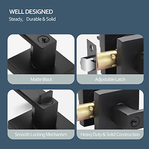Deadbolt and Door Handle Set
