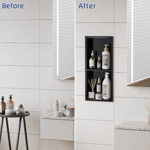 24 x 12 Inch 304 Stainless Steel Recessed Shower Niche