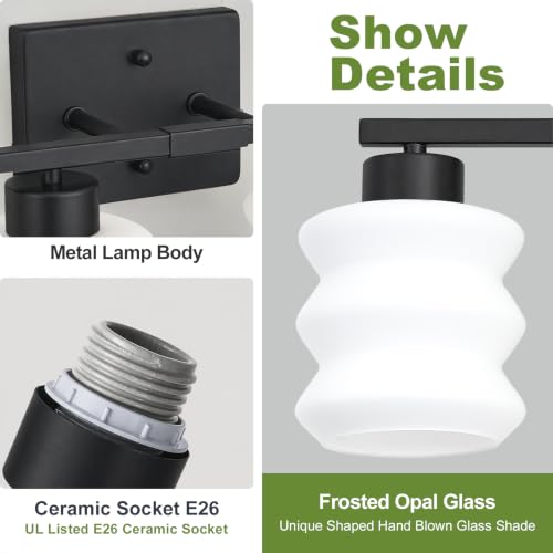 Modern Bathroom Light Fixtures (Black / 4-Light)