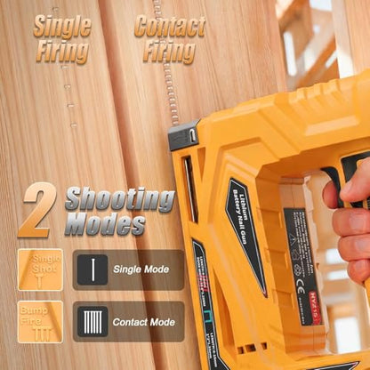 2 in 1 Cordless Brad Nailer Compatible with Dewalt 20V MAX Battery