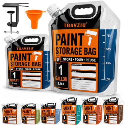8 Pack Paint Storage Bags