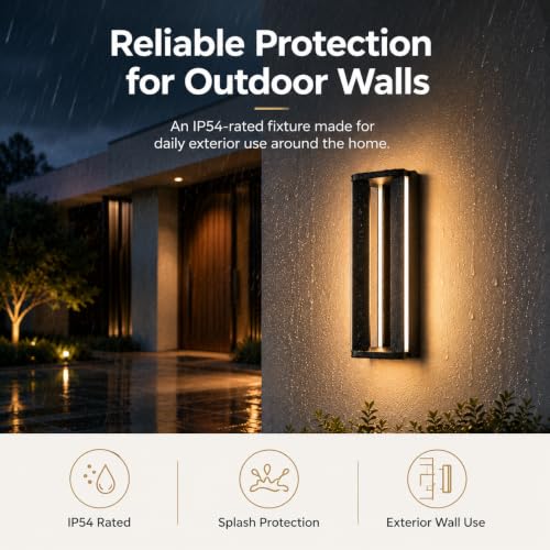Outdoor Wall Lights with Dusk to Dawn Sensor 15W LED