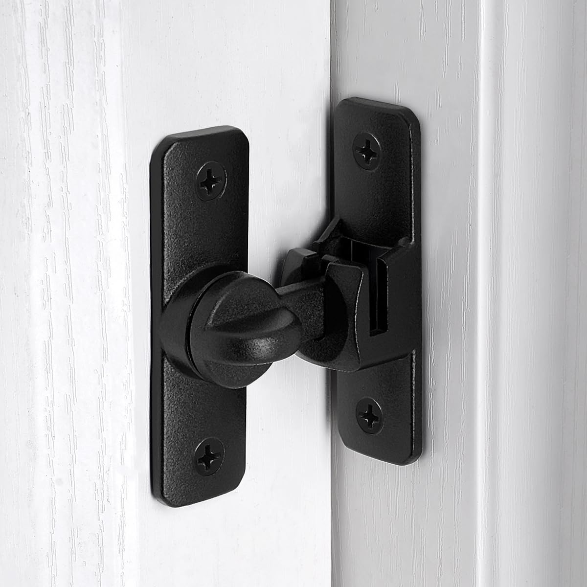 Matte Black Aluminum Alloy Gate Lock (Matte Black)