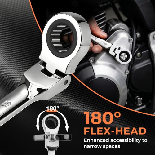 Flex Head Ratcheting Wrench Set