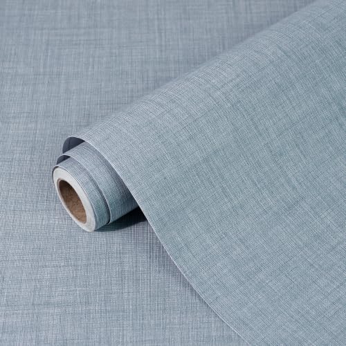 Grasscloth Peel and Stick Wallpaper Textured Contact Paper Faux Linen Removable Self Adhesive Vinyl Wallpaper for Bedroom Living Room Cabinets