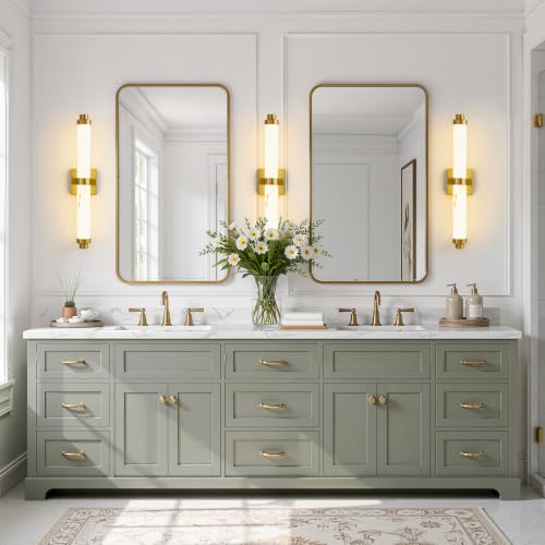 LED Modern Wall Sconces (Resin Gold / 24-Inch)