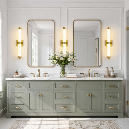 LED Modern Wall Sconces (Resin Gold / 24-Inch)