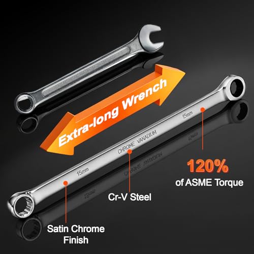 Extra Long Ratcheting Wrench Double Box End Wrench
