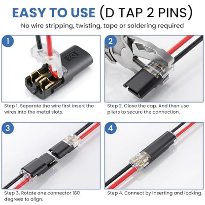 80Pcs Wire Tap Connectors Kit