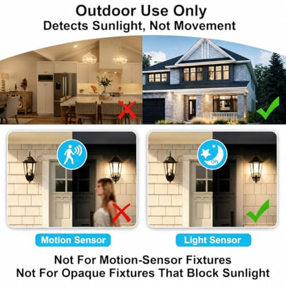 Outdoor Dusk to Dawn Sensor LED Light Bulbs