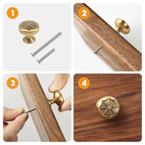 Round Vintage Kitchen Cabinet Knobs