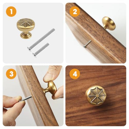 Round Vintage Kitchen Cabinet Knobs