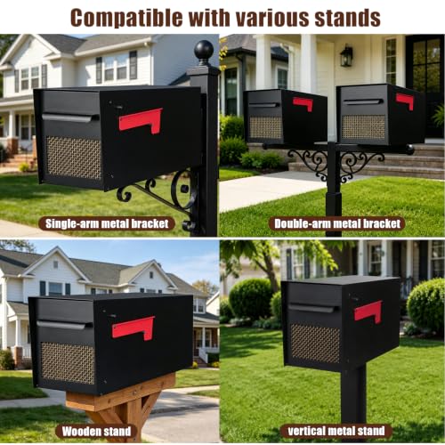 Large Mailboxes for Outside Post Mount Mailbox