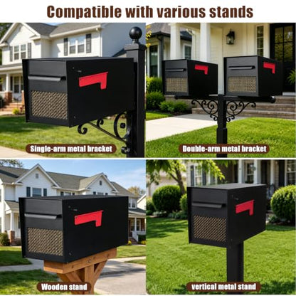 Large Mailboxes for Outside Post Mount Mailbox