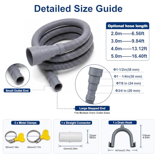 Washing Machine Drain Hose Extension Kit