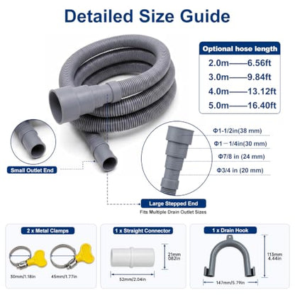 Washing Machine Drain Hose Extension Kit