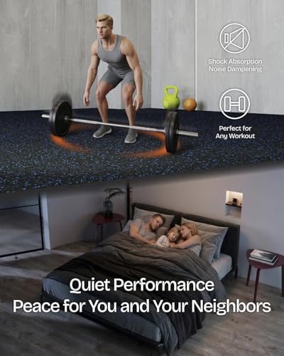 1" Extra Thick Rubber Top Exercise Mats