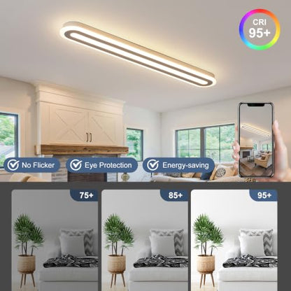 Modern LED Ceiling Light 39.4in