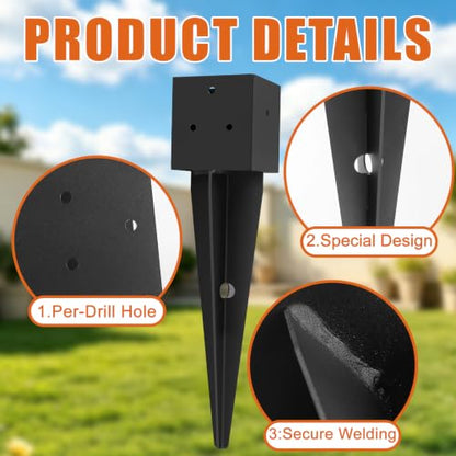 4x4 Fence Post Anchor Ground Spike