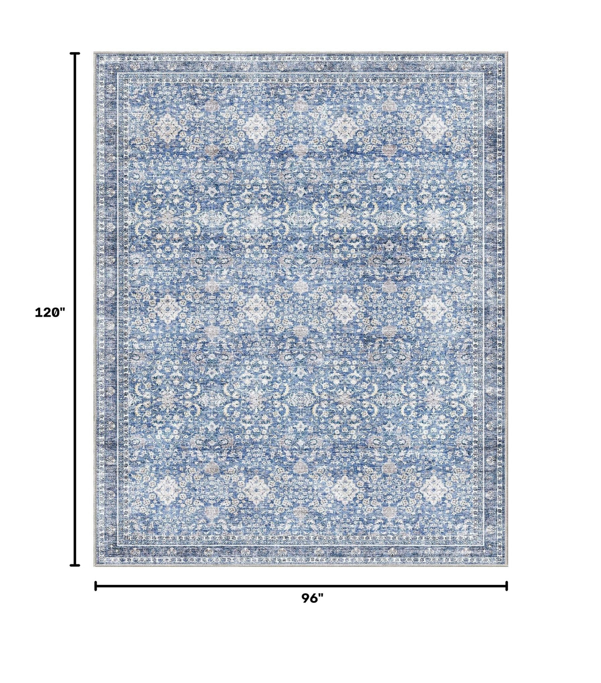8x10 Area Rugs (Blue / 8' x 10' (Rectangular))