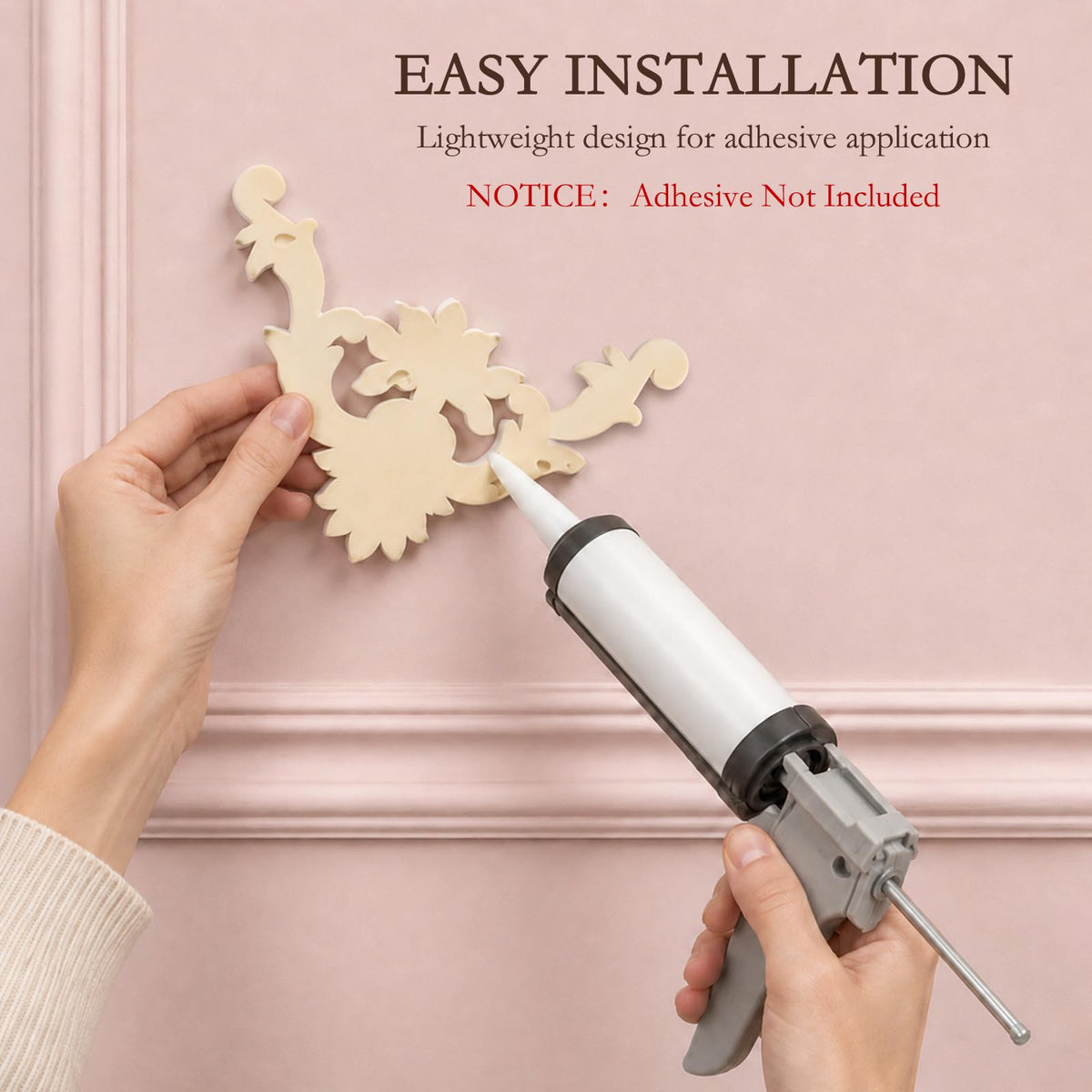 Corner Wall Molding (7.08", Rose Style)