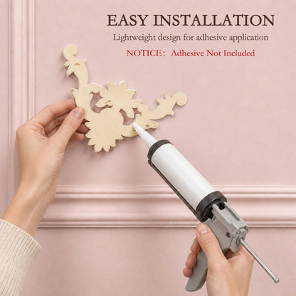 Corner Wall Molding (7.08", Rose Style)