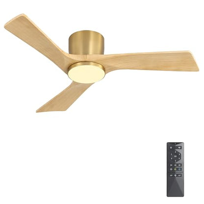 Flush Mount Ceiling Fan with Light 36"