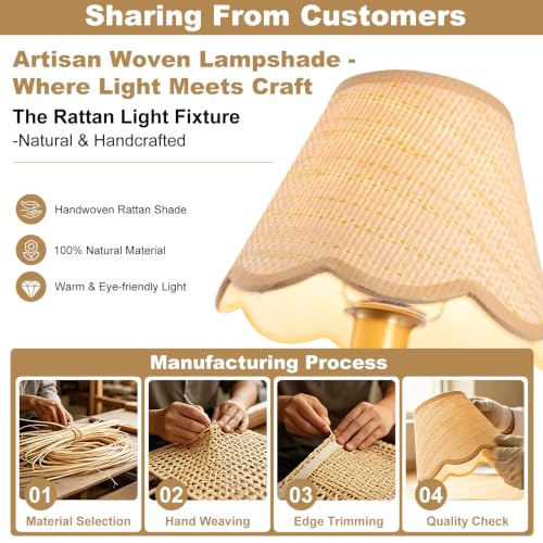 Boho Rattan Wall Sconce