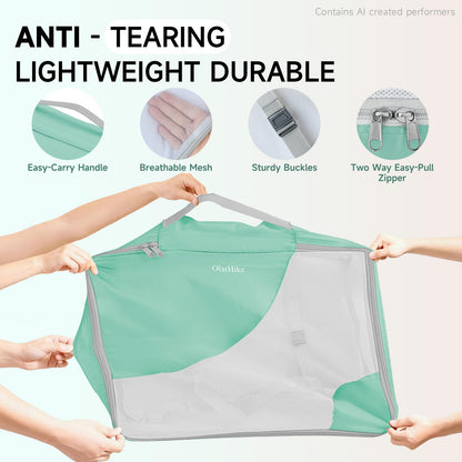 Packing Cubes for Travel (19 Light Teal)