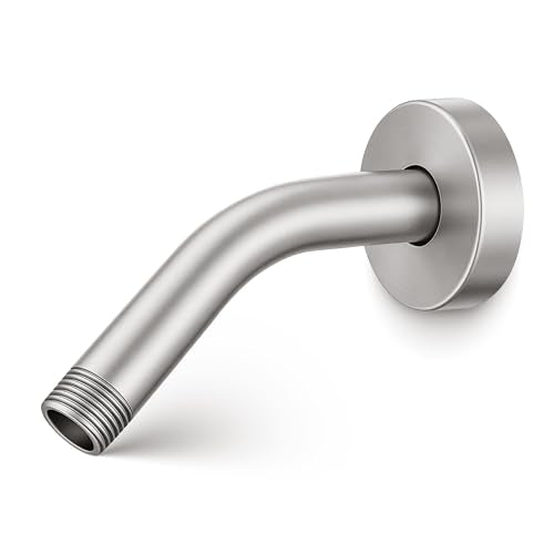 Shower Arm 6" Shower Extension Arm with Flange and Teflon Tape