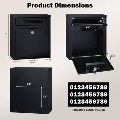Wall Mount Mailbox for Outside