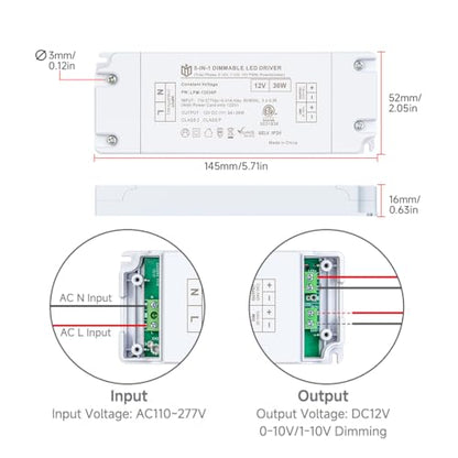 12VDC Dimmable Power Supply