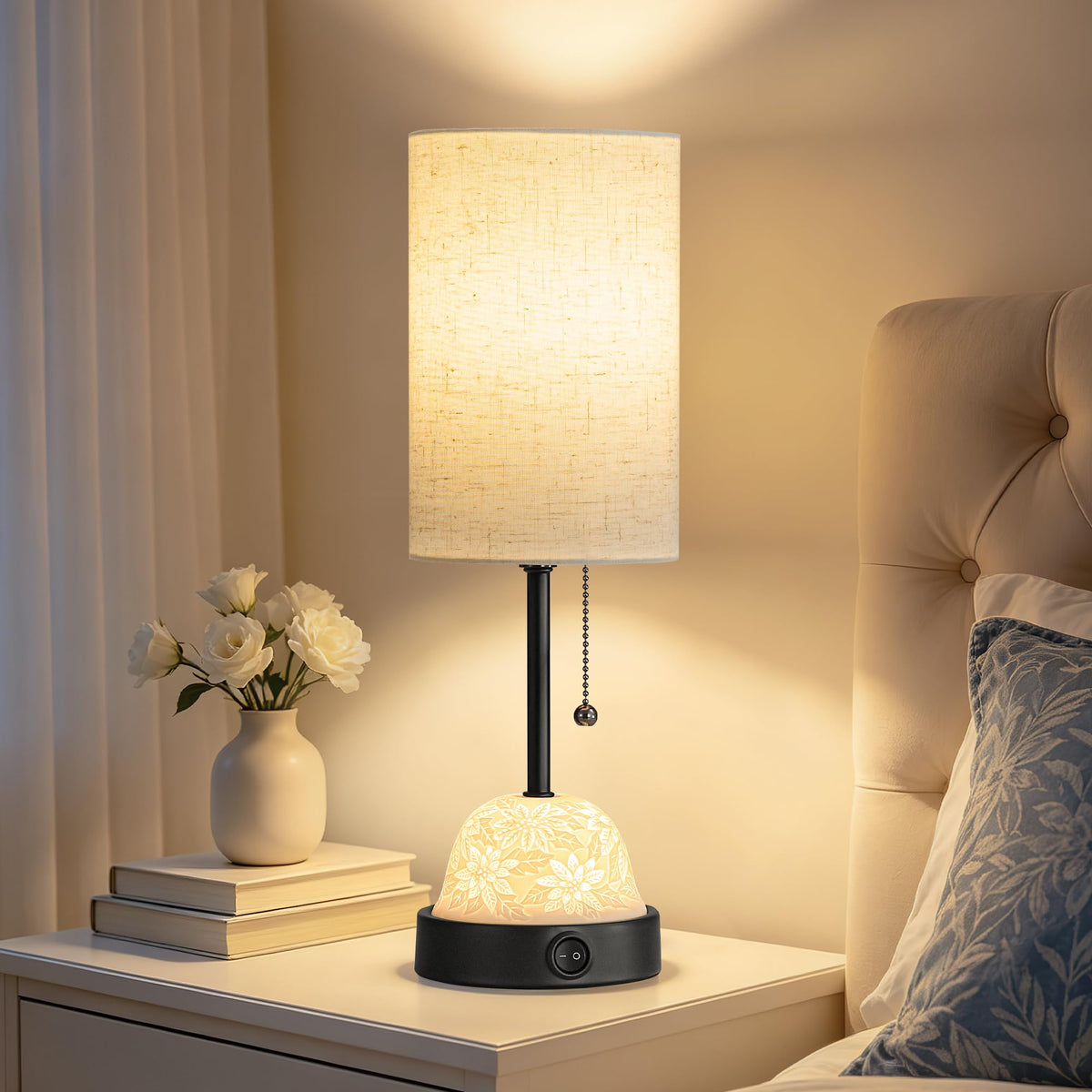 Table Lamp for Bedroom (Black)