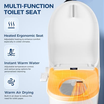 Electric Bidet Toilet Seat Elongated