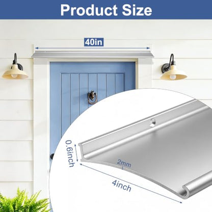 Door Rain Drip Guard Aluminum