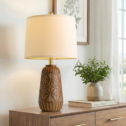 26" Farmhouse Table Lamps Set of 2