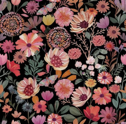 Vintage Floral Wallpaper Peel and Stick Boho Wall Paper Removable Waterproof Botanical Contact Paper for Bedroom