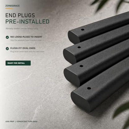 Rectangle Deck Balusters with End Caps&Stainless Steel Screws