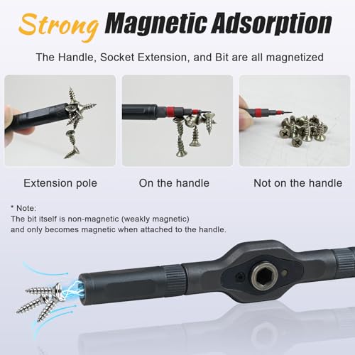 66 in 1 Magnetic Ratchet Screwdriver Set With Case (66 in 1)