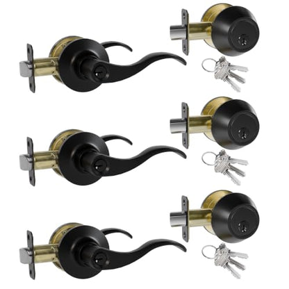 Door Handle with Lock and Key